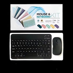 TRENDING Wireless Keyboard and Mouse Combo with Rechargeable Battery | Slim Compact Keyboard & Ergonomic Mouse | Bluetooth / 2.4GHz Wireless | Long Battery Life | Silent Typing & Clicking (Black)