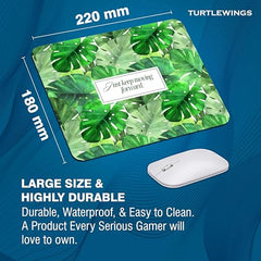 TURTLEWINGS | Mousepad |Aesthetic Strawberry Mousepad – 22x18 cm, 3mm Thick | Abstract Design Non-Slip Rubber Base | Office, Study & Gaming Use | Premium Smooth Surface 2 (Design 08)