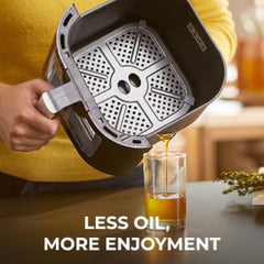 USHA Ichef Smart Air Fryer 4.5L,10 In 1 Functions10 Preset Menu|Digital Display&Touch Panel|Transparent Window|Illuminated Chamber|Turbo Air Circulation|Oil Free Cooking|Auto Pause/Start(Black),1350W