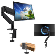 BigPassport Gas Spring Monitor Arm Stand | Heavy Duty VESA Mount for 13–32 Inch Screens | Adjustable Aluminium Desk Mount for PC, Laptop Monitor – Holds 2–9kg
