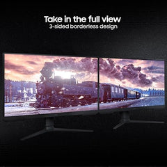 Samsung 27" (68.5cm) Odyssey G3 Gaming Monitor|FHD 1920 X 1080|180Hz|1ms(MPRT)|AMD Freesync|Ports-DP,HDMI|DP Cable|16.7 Million Colors|Height-Tilt-Pivot Adjustable Stand|Bezeless|LS27DG300EWXXL|Black