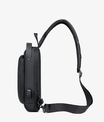 SYGA Men & Women Motorcycle Bag Code Anti-Theft Chest Bag Men's Bag Shoulder Bag Sports Waist Bag Casual(Black)