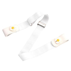 SYGA Jeans Belt Elastic Women's Punch-Free Decoration Flower buckle Style Lazy Belt