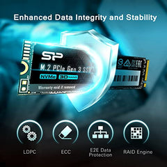 Silicon Power 256GB SSD 3D NAND A55 SLC Cache Performance Boost SATA III 2.5" Internal Solid State Drive SU256GBSS3A55S25AH