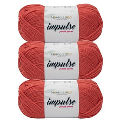 WOAFASHIONS - World of Arts Impulse Hand Knitting & Crochet Yarn, Premium Acrylic, 4 : Medium (Anchor Grey) (100gms / 3.5oz / 200mtr / 218yds)