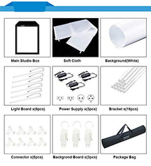 SYGA PreOrder 200cm Studio Box 6 Light Strip Bars 240W 5500K White Light Photo Lighting Shooting Tent Kit for Clothes/Adult Model Portrait