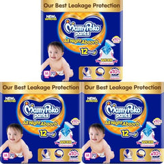 Mamypoko pants All night absorb| Pant Style Baby Diapers Large Size(L), 124 Count,(62*2) Ideal for 9-14Kgs|1 Diaper= Upto All night Absorption|Wider Crisscross Sheet|Gentle Coco Care| 12hr Leakage Protection| Prevents Heaviness.
