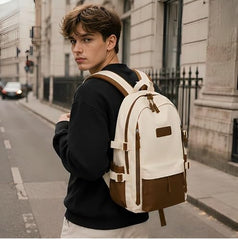 ARISEN BAG Unisex Korean Style Laptop Backpack Stylish Casual Backpack for Men And Women School,College and Travel 40 L Backpack (Brown)