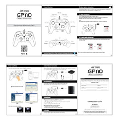 Ant Esports GP115 Wired Gamepad for PC,Laptop,PS3,Android TV &Media Box|USB Gaming Controller with Turbo Function|XInput DInput Support|Dual Analog Sticks|Plug & Play|Steam Compatible|Gamepad-Black