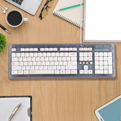 Arctic Fox Crystal Wired Keyboard (Grey)