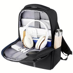 Impulse Empower Elite Laptop Backpack for Men & Women | 25L Polyester School & College Bag | USB Charging Port | Padded Laptop Sleeve | Multiple Pockets with Bottle Holder | Black