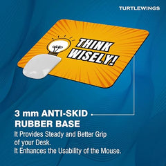 TURTLEWINGS | Mousepad |Aesthetic Strawberry Mousepad – 22x18 cm, 3mm Thick | Abstract Design Non-Slip Rubber Base | Office, Study & Gaming Use | Premium Smooth Surface 2 (Design 08)