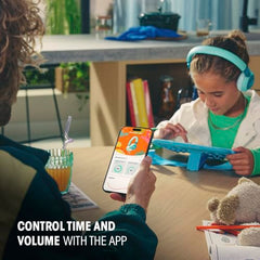 JBL Junior 320BT - Wireless on-Ear Kids Headphones Safe Sound (<85dB), Fit for Kids, Parental Control with Customizable Volume & Playtime and 50Hr Battery Life (Purple)