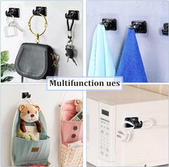 Shivstor 15 Pack Self Adhesive WallHook Heavy DutyHook for Hanging Without Drilling Transparent Nail Free StickyHook Strong Wall Hanger Set of 15 FlowerHook for Kitchen Bathroom Home Storage