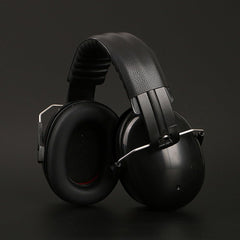 SYGA Children's Noise Reduction Reading Earmuffs, Head-Mounted Soundproof Earmuffs for Studying and Concentration (Black)