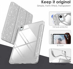 ProElite Case for iPad Air 11 Inch M4/M3/M2 2026/2025/2024, iPad Air 10.9 inch 5th/4th Gen & iPad Pro 11 inch 4th/3rd Gen 2022 case Cover, Transparent Smart Flip Cover with Pencil Holder, Lavender