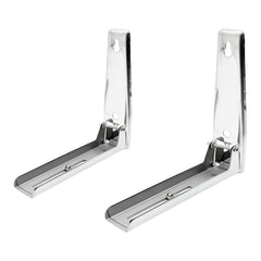 SYGA Microwave Hanger Bracket Stainless Steel Microwave Oven Wall Mounted Folding Holder Rack Bracket - Silver