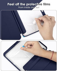 ProElite Case for iPad Air 11 Inch M4/M3/M2 2026/2025/2024, iPad Air 10.9 inch 5th/4th Gen & iPad Pro 11 inch 4th/3rd Gen 2022 case Cover, Transparent Smart Flip Cover with Pencil Holder, Lavender