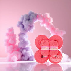 M.G ENTERPRISE MG Baby MelonKnitting Wool 200 Wool Thread for Crochet & DIY Craft Projects