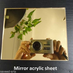 SYGA Acrylic Hexagon Wall Decor - 20 Golden Mirror