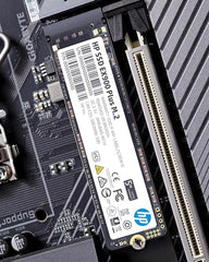 HP EX900 Plus 512GB NVMe SSD - GEN 3.0 X 4 PCIe 8Gb/s 3D NAND M.2 Cache Internal Solid State Drive Up to 2000 MB/s - 35M33AA#ACJ with 5 Year Warranty