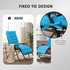 DADDY COOL Multipurpose Extra Long Rocking Chair Cushion for Outdoor and Indoor/Chair pad for Home & Office Chair Filling 18 x 50 Inch Pack of 1 Dark Green (Only Cushion)