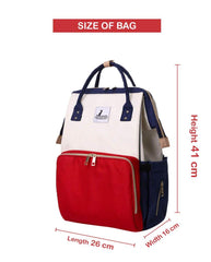 SYGA Diaper Bag Mother Bag Multi-Function Nappy Backpack Bag Organizer for Travel Diaper Bag (Black & Cream)