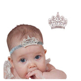 SYGA 1 Piece Baby Girls Headdress Crystal Crown Children's Hair Band Popular Hair Accessories (Black)