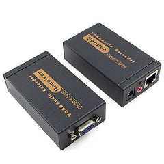 Tobo VGA Extender 100 Meters RJ 45 + Video Extender + VGA Sender and Receiver Transmitter TD-469H