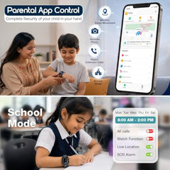 sekyo Neo Fit -India's 1st AI Smart Watch for Kids | AI Learning Assistant, 4G Video Call, GPS, Health & Activity Tracker, Smart Habit Reminder| Edu-Games, Step Count, Camera, Parent Control App