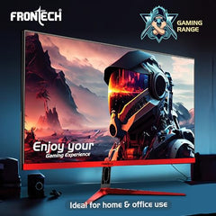 FRONTECH Ultima Series 24 Inch Curved LED Monitor, Refresh Rate 100Hz, 3500R Curve, Full HD 1080p, Built in Speaker, Bezel Less Design, HDMI & VGA Ports, 3 Years Warranty (MON-0088, White)