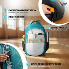 Skybags Brat Pro Max 35L Laptop Backpack (Upto 15.6"), 3 Compartments,Black