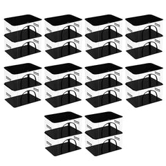 Kuber Industries Pack of 3 PVC Transparent Underbed Storage Bag | Multi-Purpose Garments Bag for Clothes-Toy | Wardrobe Bag with Handle | U Zip | Black