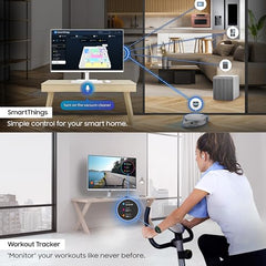 Samsung 32" (80 cm) 4K M7 Vision AI Smart Monitor|UHD 3840 x 2160|Smart TV Experience with AI|Type-C|Apple AirPlay|Gaming Bar|Remote|Speakers|Wi-Fi|Bluetooth|AI Picture & Sound|LS32FM701UWXXL|White