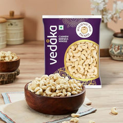 Amazon Brand - Vedaka Whole Cashews | 1 Kg | Grade W320 Kaju Nuts | Gluten-Free & Plant Based Protein | Firm Texture, Rich Taste | Healthy Snack
