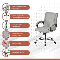GOYALSON Ergonomic Revolving Office Home Swivel Desk Chair with Adjustable Height Smooth Moving (2, Black, Standard)