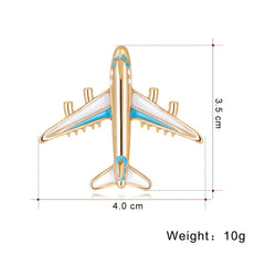 SYGA Brooch Pin Fashion Crystal Rhinestone Jewellery Pin Vintage Clothing Accessories Decoration Aircraft Fashion Brooches for Women- S62