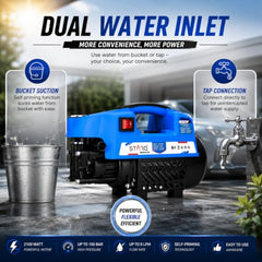 Starq ST25 High Pressure Car Washer Machine 2100 Watts and Pressure 150 Bar for Cleaning Car, Bike & Home