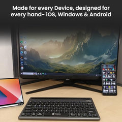Toreto Bubble Duo Wireless Keyboard with Bluetooth 5.0 & 2.4GHz Dual Mode