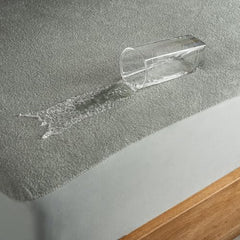 Wakefit 100% Waterproof Premium Terry Cotton Mattress Protector, King - 78x72 inch | Breathable and Hypoallergenic Ultra Soft Fitted Bed Protector, Grey | Fits Mattress Upto 10 inches