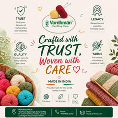 Vardhman Cotton Plus Cotton Acrylic Super Bulky Yarn 16 Ply | Pack-1
