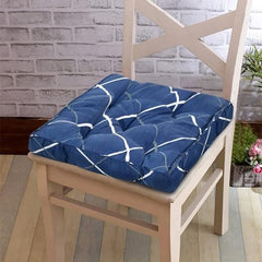 Kuber Industries Pack of 2 Square Chair Pad/Cushion|Quilted Microfiber Fabric & Solid Color|Soft & Comfortable Sitting|Size 45 x 45 x 7 CM (Grey)