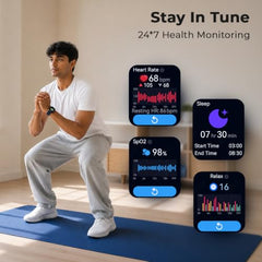 Fastrack Revoltt S1 with 1.83” TFT 2.5D Sqaure Display with Singlesync BT Calling, Heart Rate, SpO2 & Sleep Tracking,IP68,Nitro Fast Charging,Upto 5 Days Battery- Smart Watch for Man and Woman-Wine