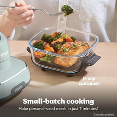 Ninja Crispi 1700W CleanCrisp Glass Air Fryer | 1.4L & 3.8L containers, Microwave, Freezer and PFAS Safe, Non-Toxic Glass Portable Cooking System with 2 year Warranty