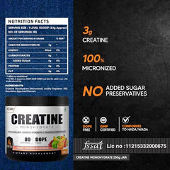 AS-IT-IS ATOM Creatine Monohydrate 100g - 32 Servings |Blue Razz Flavour