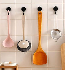 Shivstor 15 Pack Self Adhesive WallHook Heavy DutyHook for Hanging Without Drilling Transparent Nail Free StickyHook Strong Wall Hanger Set of 15 FlowerHook for Kitchen Bathroom Home Storage