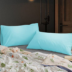 Soft Pillow Covers 19 x 29 Inches - Egyptian Cotton 600 Thread Count Set of 2 Pillow Cover Set Envelope Closure Hotel Quality Pillowcase - Beige