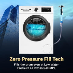 Bosch 12 kg 5 Star Front Load Fully Automatic Washing Machine, AI ActiveWater, Inbuilt heater, Antibacterial Tech, 14 Wash Programs, 66L Large Drum, SoftCare Paddle, White, WGA27400IN (2026 Model)