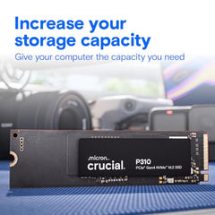 Crucial P310 4TB PCIe Gen4 2280 NVMe M.2 SSD Up to 7,100MB/s – with Acronis Offer, Internal Solid State Drive (PC) – CT4000P310SSD801