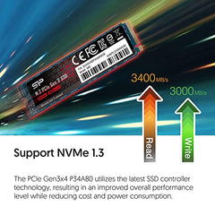 SP Silicon Power UD90 2230 2TB SSD PCIe Gen 4x4 R/W Up to 5,000/3,200 MB/s, M.2 2230 Internal Solid State Drive (SP02KGBP44UD9007IN)